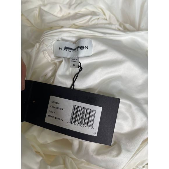 NWT HALSTON GRACE RUCHED JERSEY GOWN - Picture 10 of 10